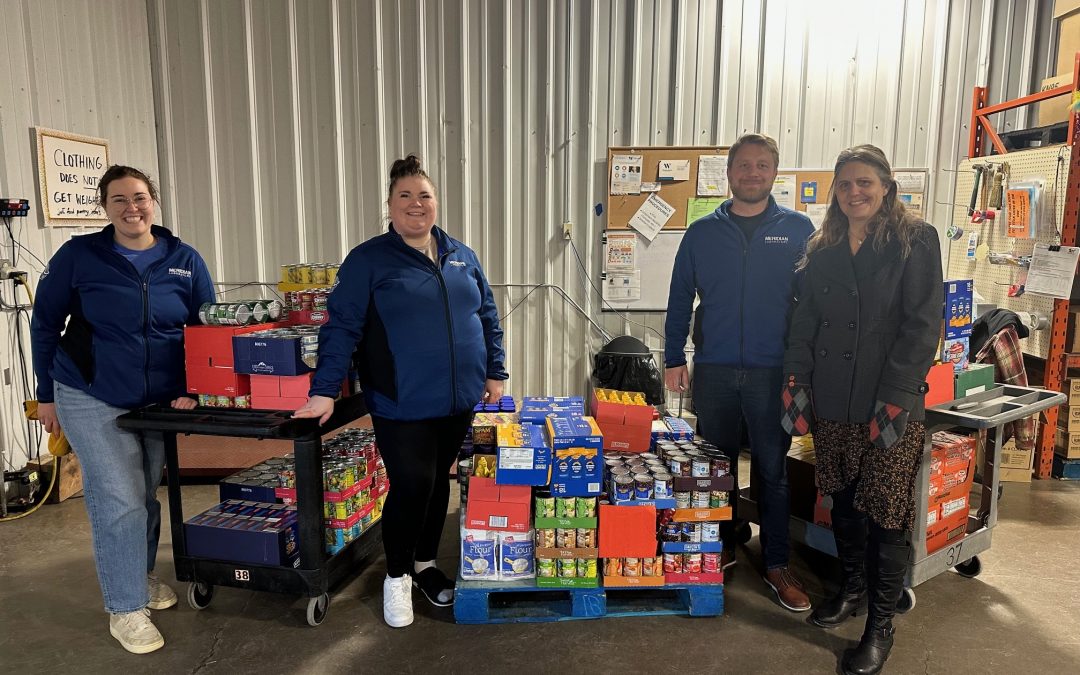 Meridian Laboratory hosts record-breaking food drive for Middleton WayForward Resources!