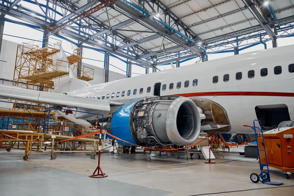 Aerospace industry with advanced technology and equipment