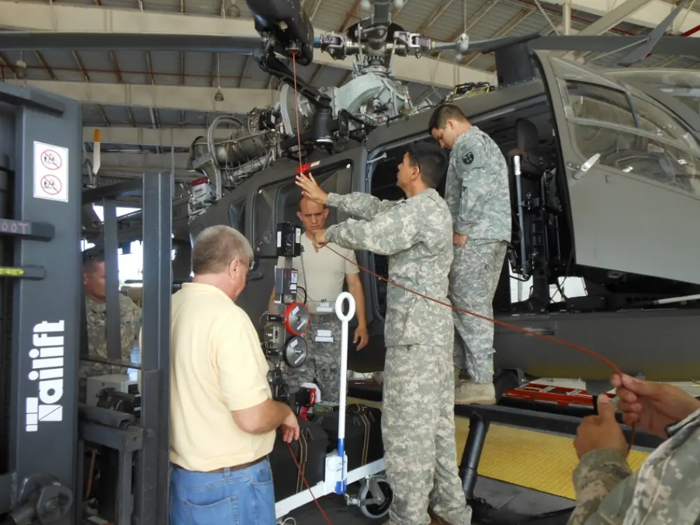 Helicopter Hoist Tensioning